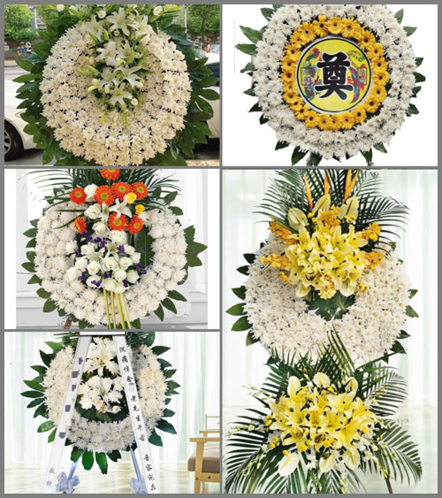 湖北武汉市新洲区徐古镇周铁河村花圈速递