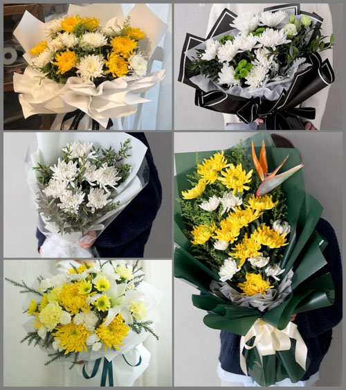湖北武汉市新洲区徐古镇周铁河村白事花束代送
